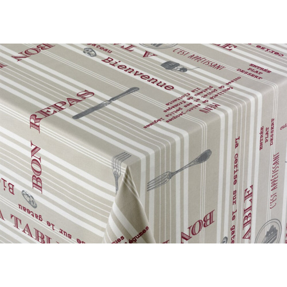 nappe coton enduit plat du jour au metre