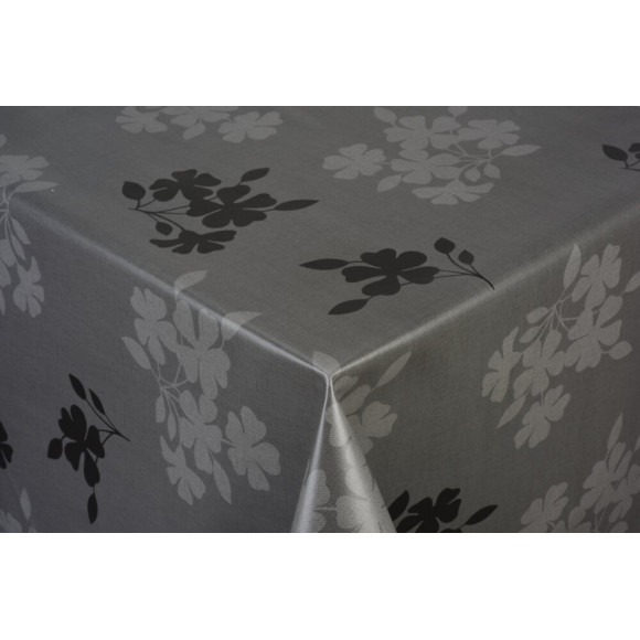 toile ciree style anthracite au metre