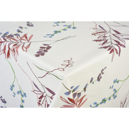 toile ciree brindille lavande au metre