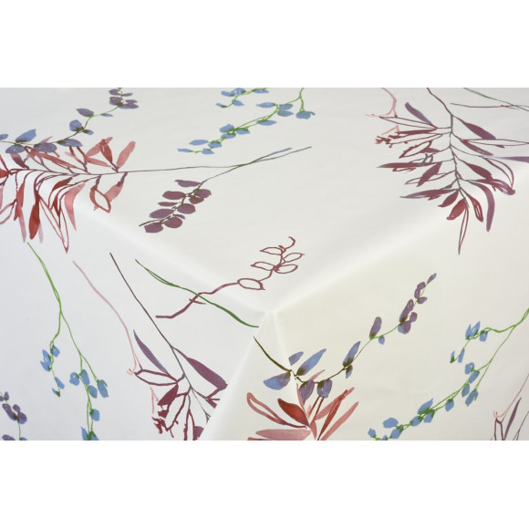 toile ciree brindille lavande au metre