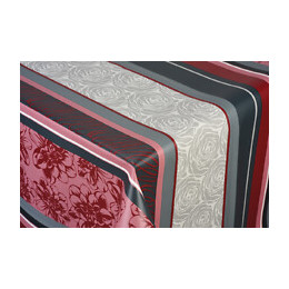 toile ciree midi rouge au metre