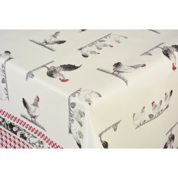 toile ciree coq au vin au metre