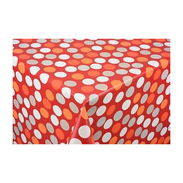 toile ciree confetti multico rouge au metre