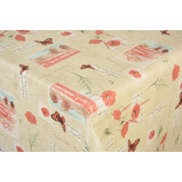 toile ciree coquelicots au metre