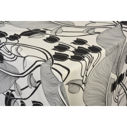 nappe coton enduit muguet au metre