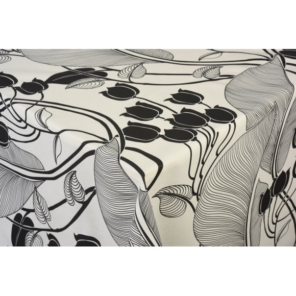 nappe coton enduit muguet au metre