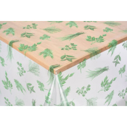 crystal imprime aromates vert au metre