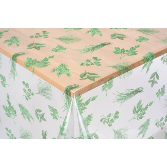 crystal imprime aromates vert au metre