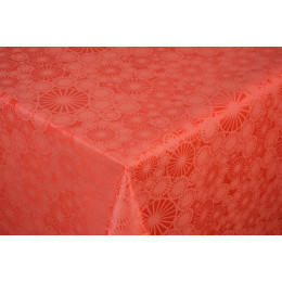 nappe jacquard hossegor corail au metre