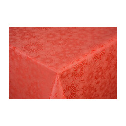 nappe jacquard hossegor corail au metre
