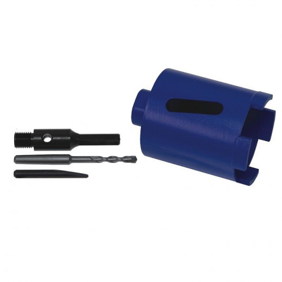 Dtools - Scie Cloche Diamantée - Diamètre Du Fil 82mm - Hauteur 75mm - Bleu