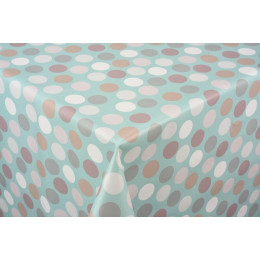 toile ciree confetti multico menthe au metre