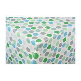 toile ciree confetti multico vert au metre