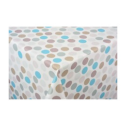 toile ciree confetti multico taupe au metre