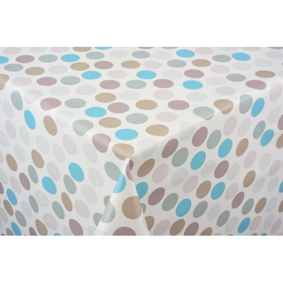 toile ciree confetti multico taupe au metre