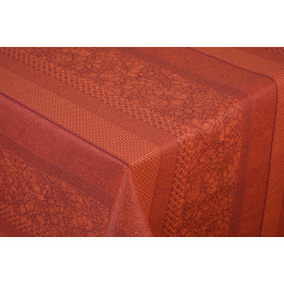 nappe jacquard mimisia rouge au metre
