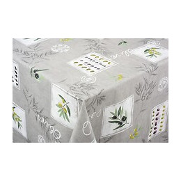 nappe coton enduit eygalieres gris au metre