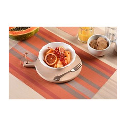 set de table tressé strip orange