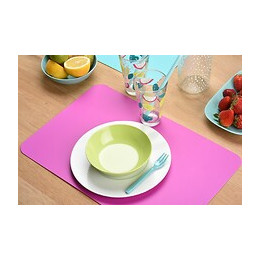 set de table pvc uni fushia