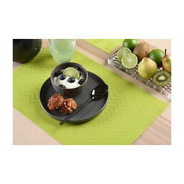 set de table tressé waves apple green