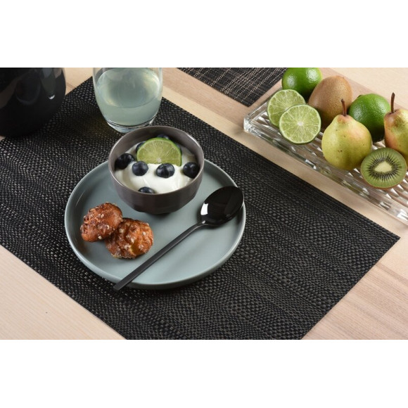 set de table tressé mix black