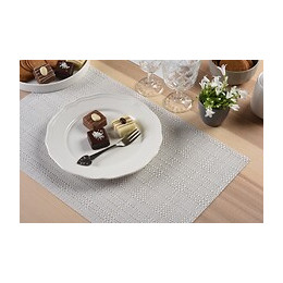 set de table tressé mix white