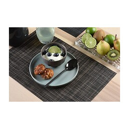 set de table tressé mélangé black
