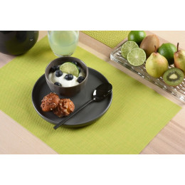 set de table tressé mélangé apple green