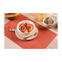 set de table tressé mélangé orange