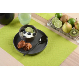 set de table tressé waves apple green