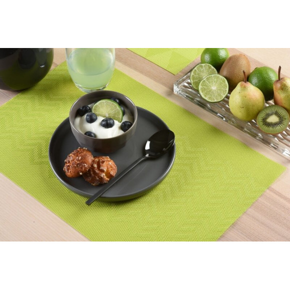 set de table tressé waves apple green