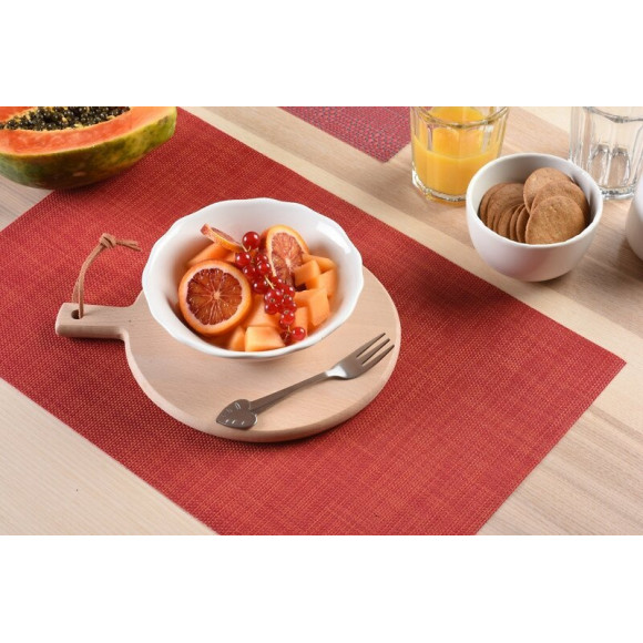 set de table tressé mélangé cherry