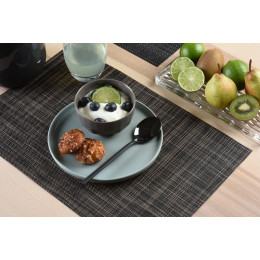 set de table tressé mélangé black