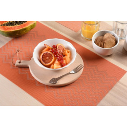 set de table tressé waves orange