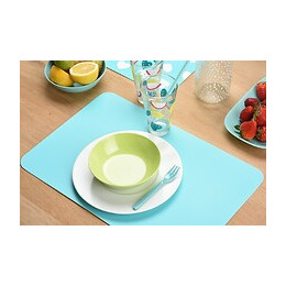 set de table pvc uni blue