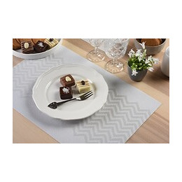 set de table tressé waves white