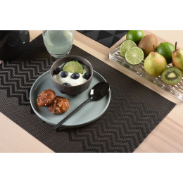 set de table tressé waves black