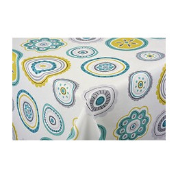 nappe coton enduit seville menthe au metre