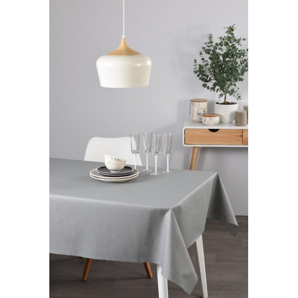nappe lin coton gris souris au metre