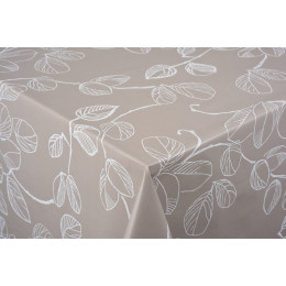 toile ciree aurore taupe au metre