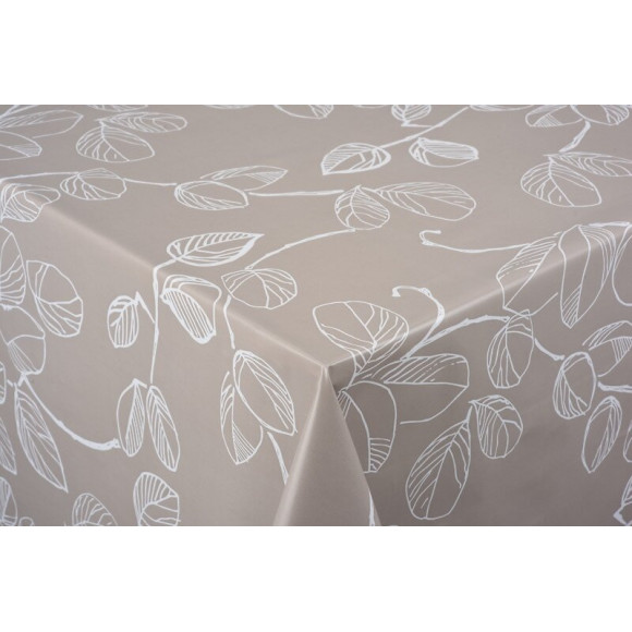 toile ciree aurore taupe au metre