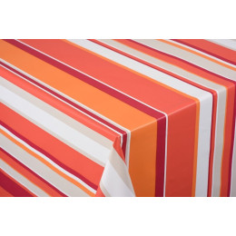 toile ciree emma orange au metre