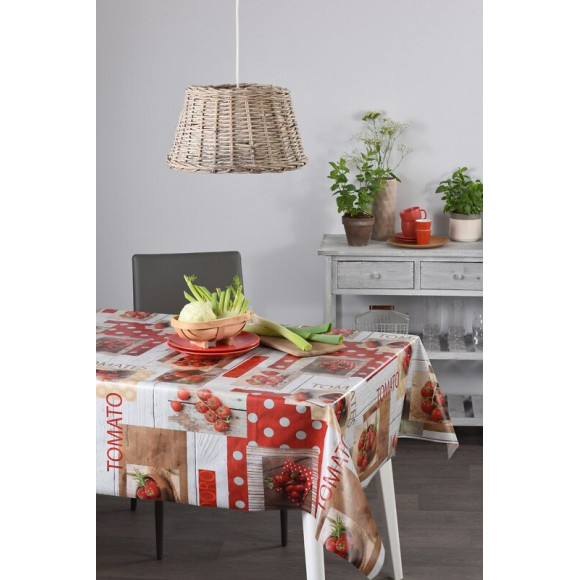 toile ciree red tomato au metre