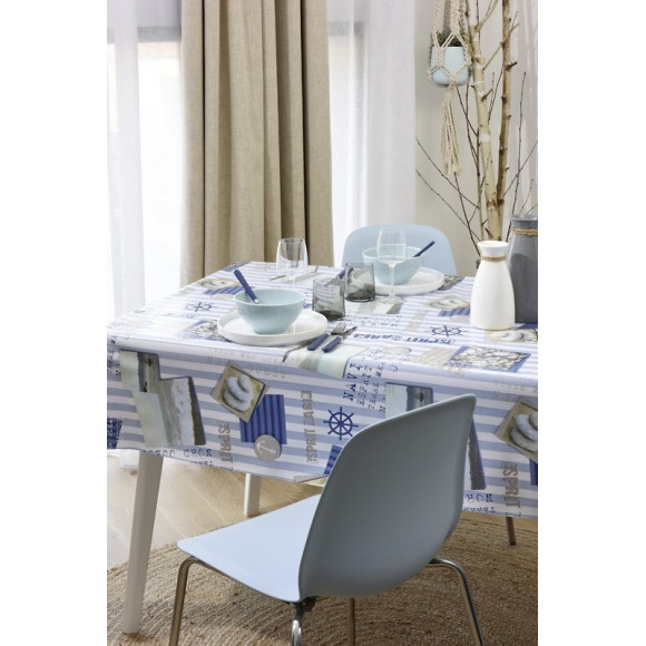 toile ciree esprit marin au metre