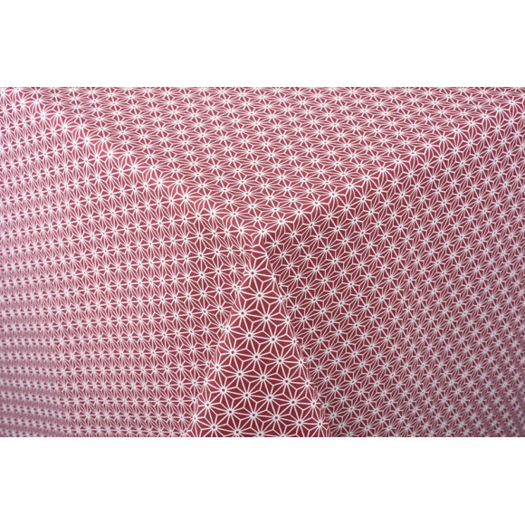nappe coton enduit osaka rouge au metre