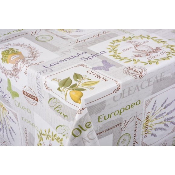 toile ciree parfum du sud au metre