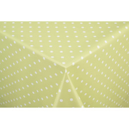 toile ciree pois vert au metre