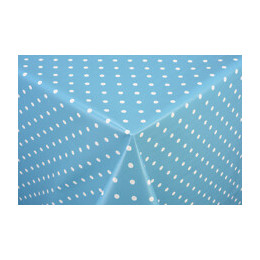 toile ciree pois bleu au metre
