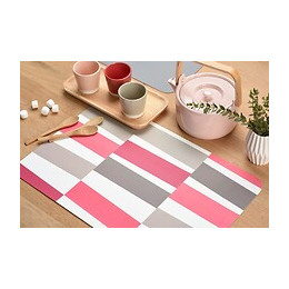 set de table pvc imprimé blackjak rouge