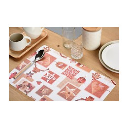 set de table pvc imprimé santa